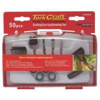 Tork Craft Cutting/Carving/Sanding Set 50 Piece Mini (image for) Tork Craft Cutting/Carving/Sanding Set 50 Piece Mini