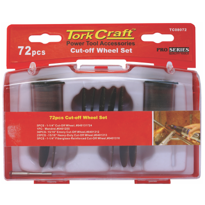 (image for) Tork Craft Cut-Off Wheel Set 72 Piece Mini