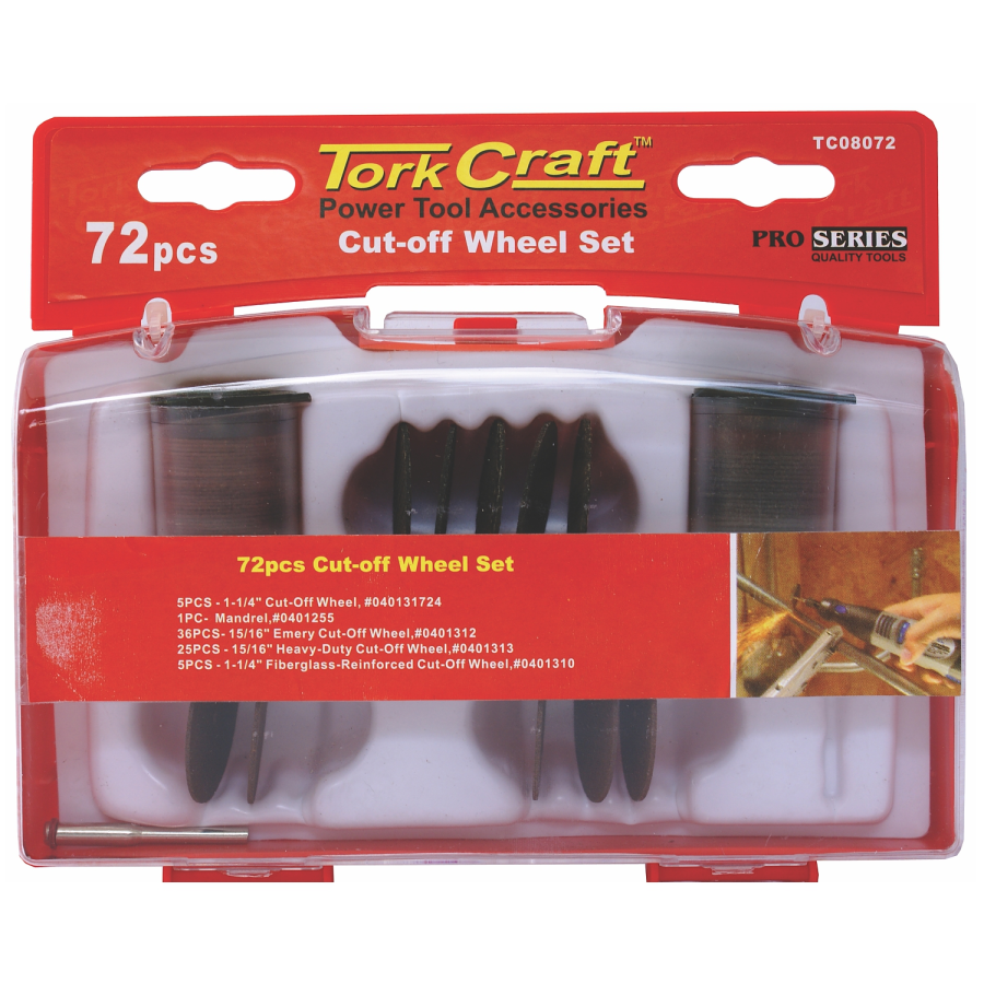 (image for) Tork Craft Cut-Off Wheel Set 72 Piece Mini