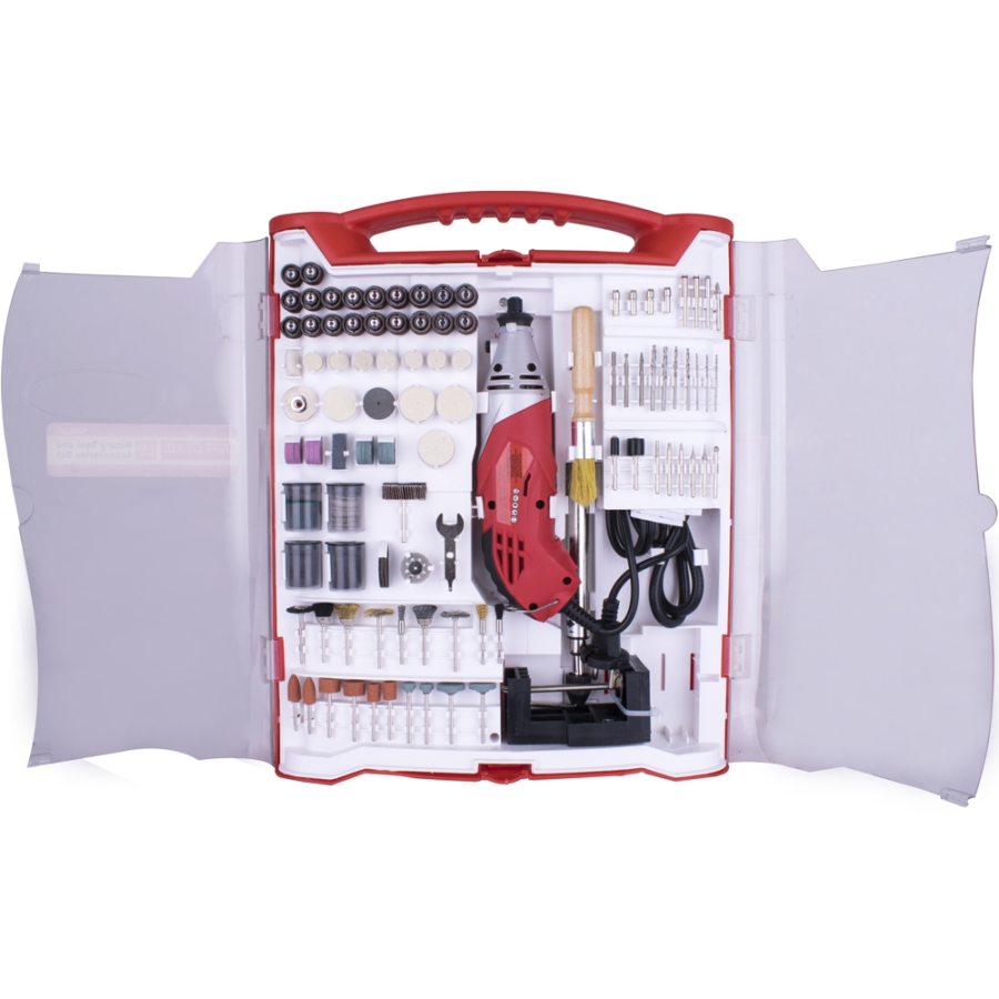 (image for) Tork Craft Mini Rotary Tool 170W and Accessory Set 245 Piece with Stand and Flex Shaft