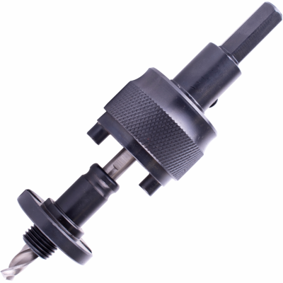 (image for) Mandrel 14mm-152mm Quick Change With 11mm Hex Shank C/w 1/4' Hss Pilot