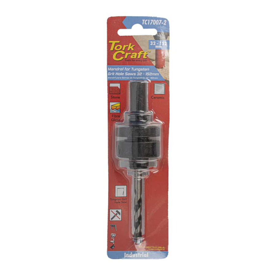 (image for) Mandrel Carbide Grit Hole Saw 32 - 152mm