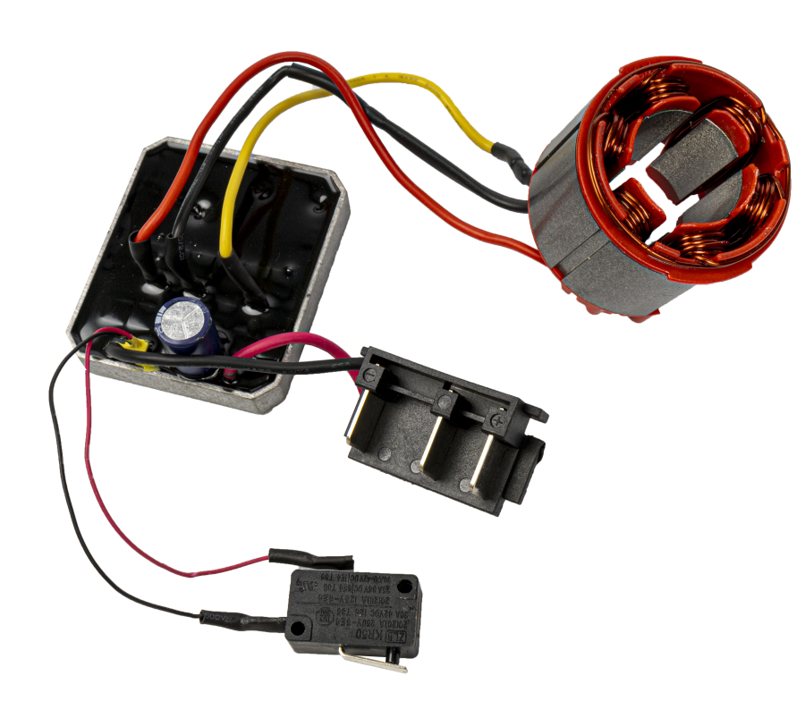 (image for) A/grinder 20v Repl. Micro Switch & Commutator (6/7/11/12) S/kit