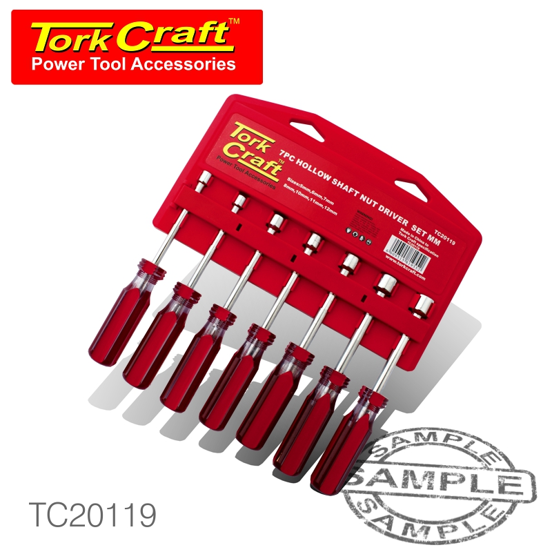 (image for) 7 Piece Nut Driver Set 5.5/6/7/8/10/12/13mm Crv Metric