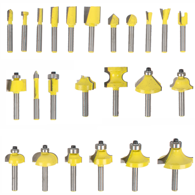 (image for) Router Bit Set 24pc Alum.case 1/4'