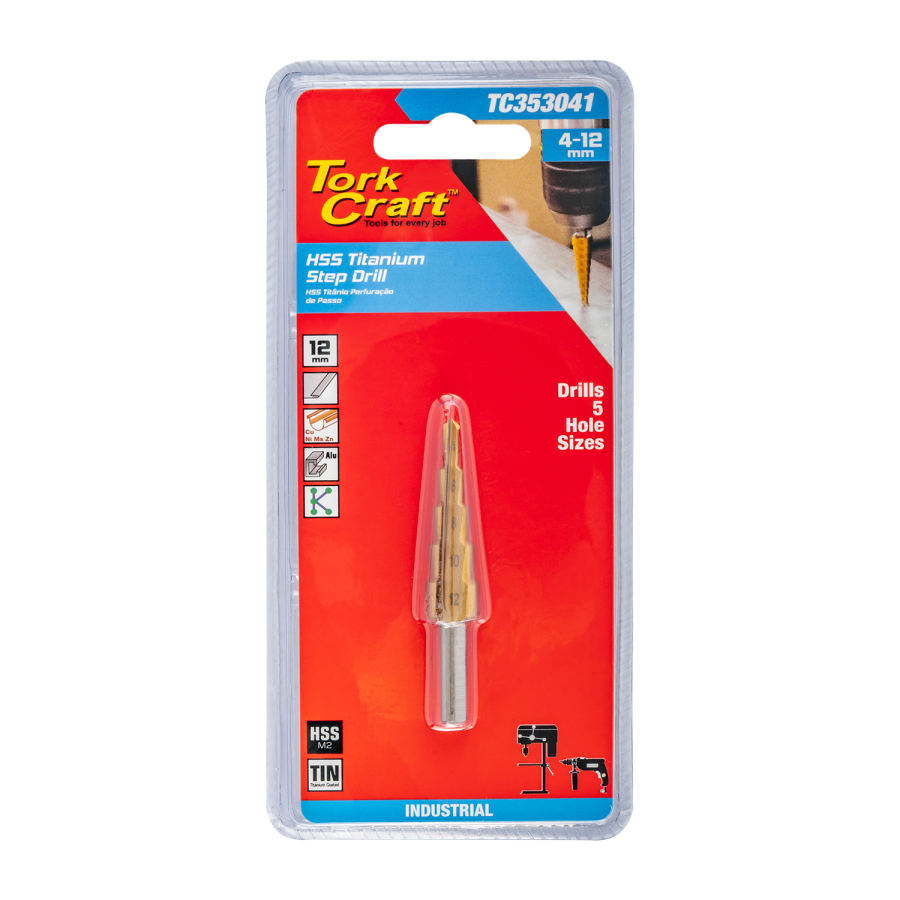 (image for) Step Drill Hss 4-12mmx2mm