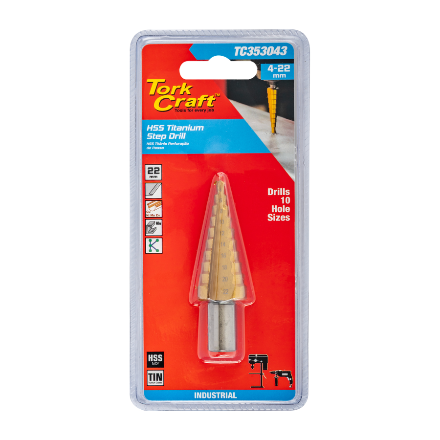 (image for) Step Drill Hss 4-22mmx2mm