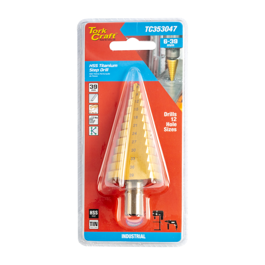 (image for) Step Drill Hss 6-39mm M2 Carded