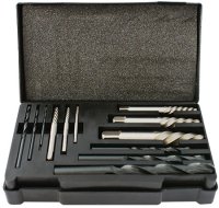 Screw Extractor Set 12 Pce With Drill Bits For M3 - M24 Screws / Studs (image for) Screw Extractor Set 12 Pce With Drill Bits For M3 - M24 Screws / Studs