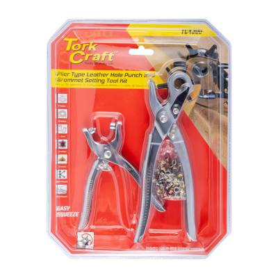 (image for) Leather Hole Punch & Grommet Setting Tool Kit C/w 100pc Eyelets 5mm