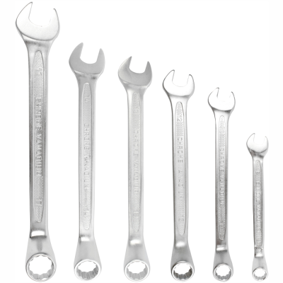 (image for) 6pcs Deep Offset Combination Spanner Set 8-10-12-13-14-17mm