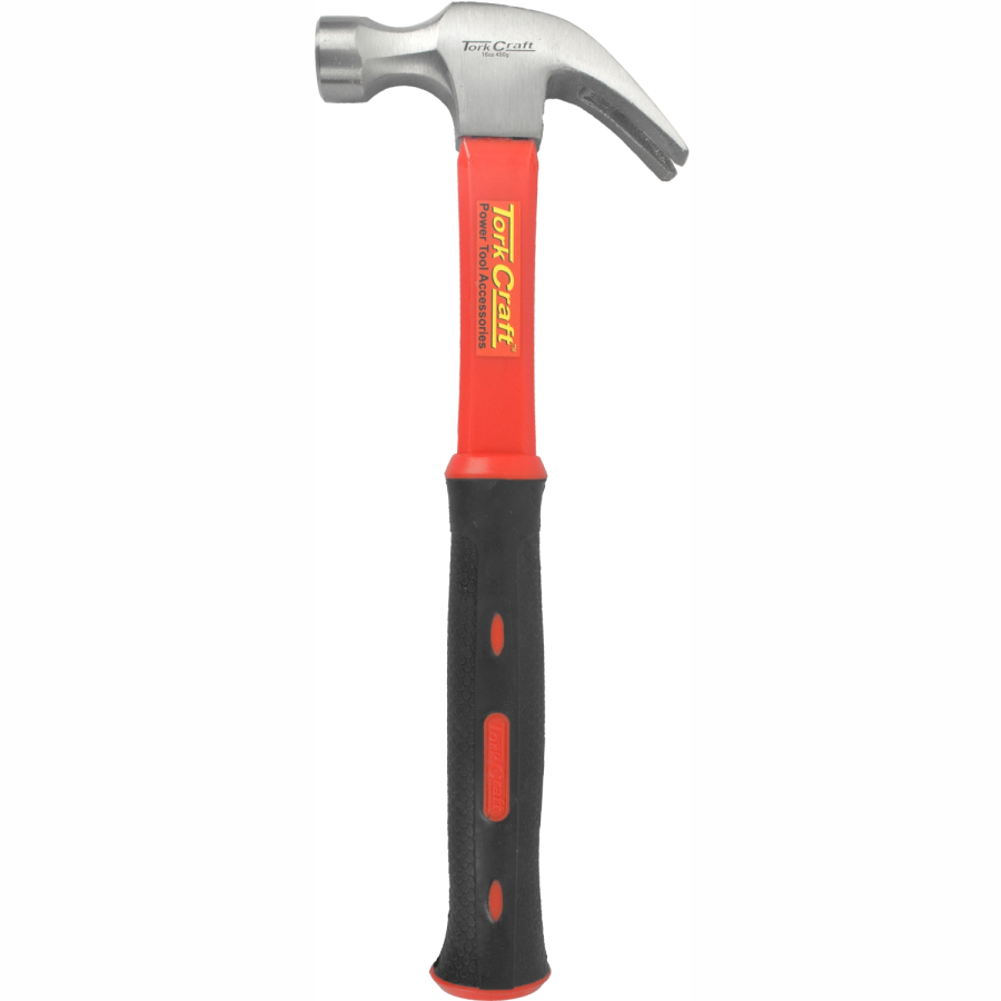 (image for) Hammer Claw 450g (16oz) Fibreglass Handle 295mm & Full Pol Head