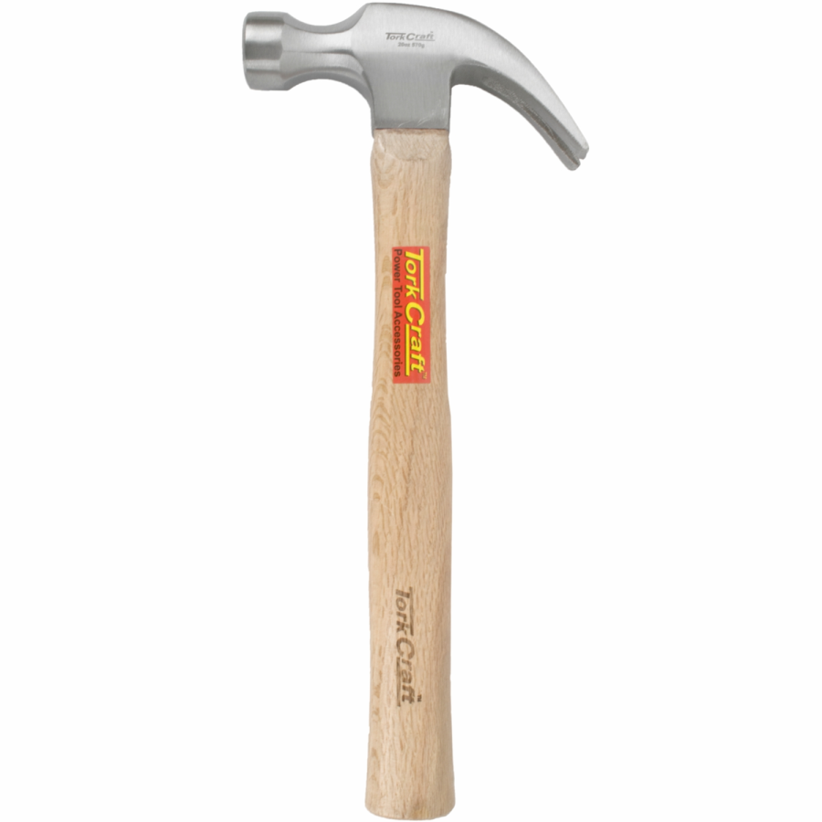 (image for) Hammer Claw 570g (20oz) Wooden Handle 280mm & Full Pol Head