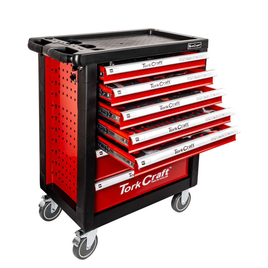 (image for) Tork Craft 196-Piece 7-Drawer Roller Tool Cabinet on Castors TC620030