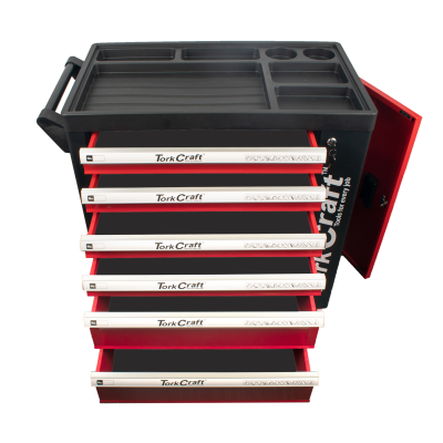 (image for) Tork Craft Empty 6-Drawer Roller Tool Trolley Cabinet on Castors TC620060