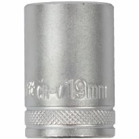 Socket 19mm X 25.8mm 1/2' Drive Crv 12 Point (image for) Socket 19mm X 25.8mm 1/2' Drive Crv 12 Point