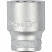 Socket 25mm X 33.8mm 1/2' Drive Crv 12 Point (image for) Socket 25mm X 33.8mm 1/2' Drive Crv 12 Point