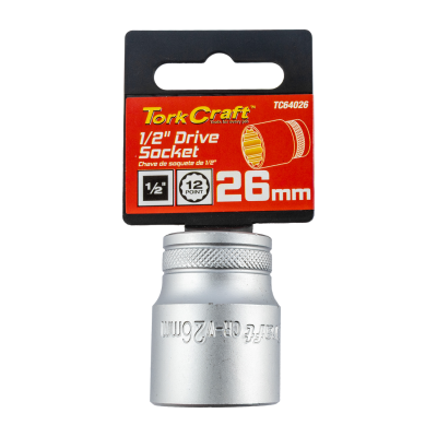 (image for) Socket 26mm X 41.8mm 1/2' Drive Crv 12 Point