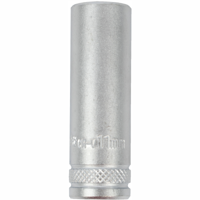 (image for) Socket 11mm 1/4' Dr Deep Socket Crv 12 Point