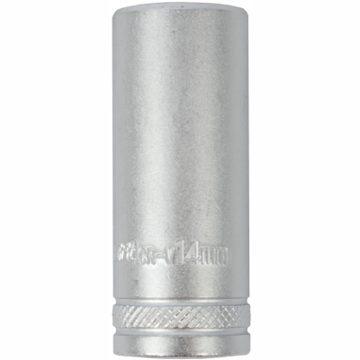 (image for) Socket 14mm 1/4' Dr Deep Socket Crv 12 Point