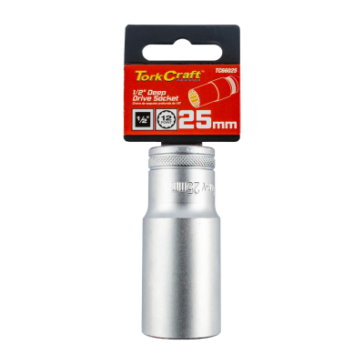 (image for) Socket 25mm 1/2' Dr Deep Socket Crv 12 Point