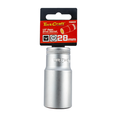 (image for) Socket 28mm 1/2' Dr Deep Socket Crv 12 Point