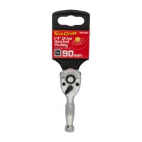 Ratchet Stubby 90mm 1/4' Drive Steel Handle (image for) Ratchet Stubby 90mm 1/4' Drive Steel Handle