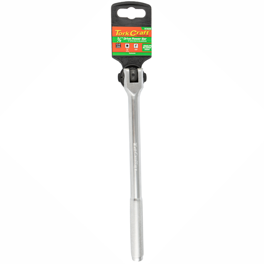 (image for) Power Bar 3/8'm Drive 250mm Swivel Head Steel Handle Socket