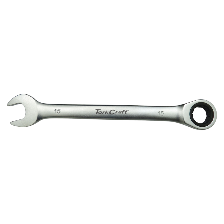 (image for) Combination Ratchet Wrench 15mm Fixed Head Spanner