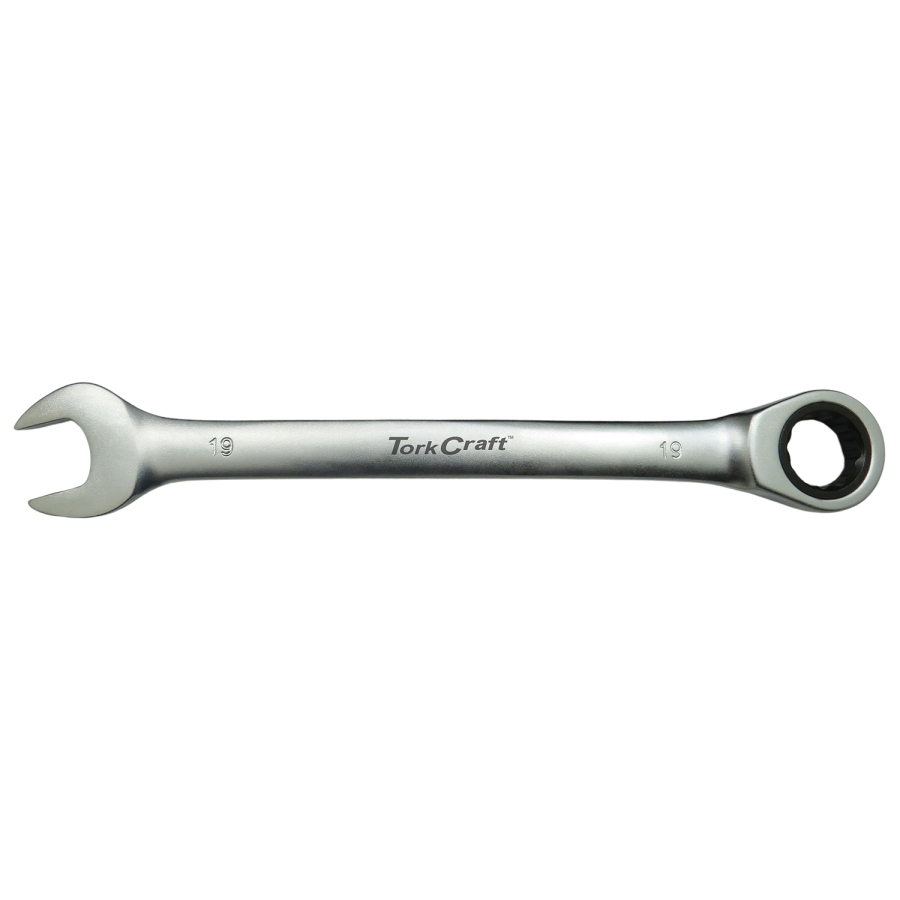 (image for) Combination Ratchet Wrench 19mm Fixed Head Spanner