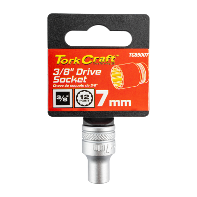 (image for) Socket 3/8'dr 7mm 12pt Crv