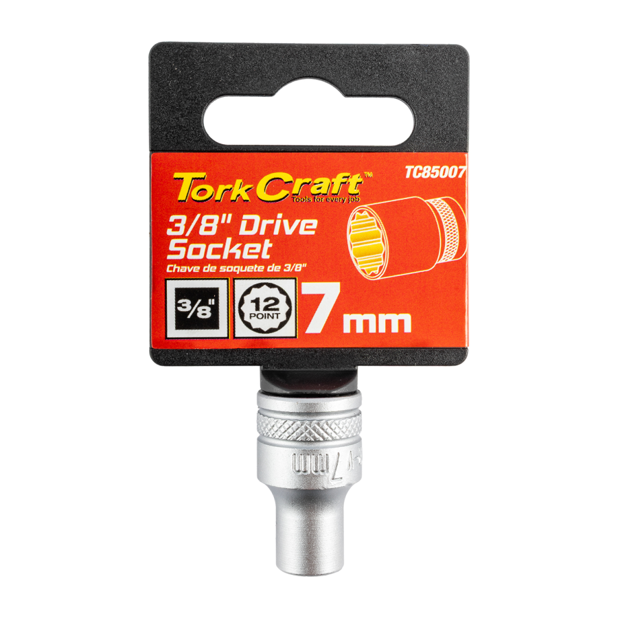 (image for) Socket 3/8'dr 7mm 12pt Crv