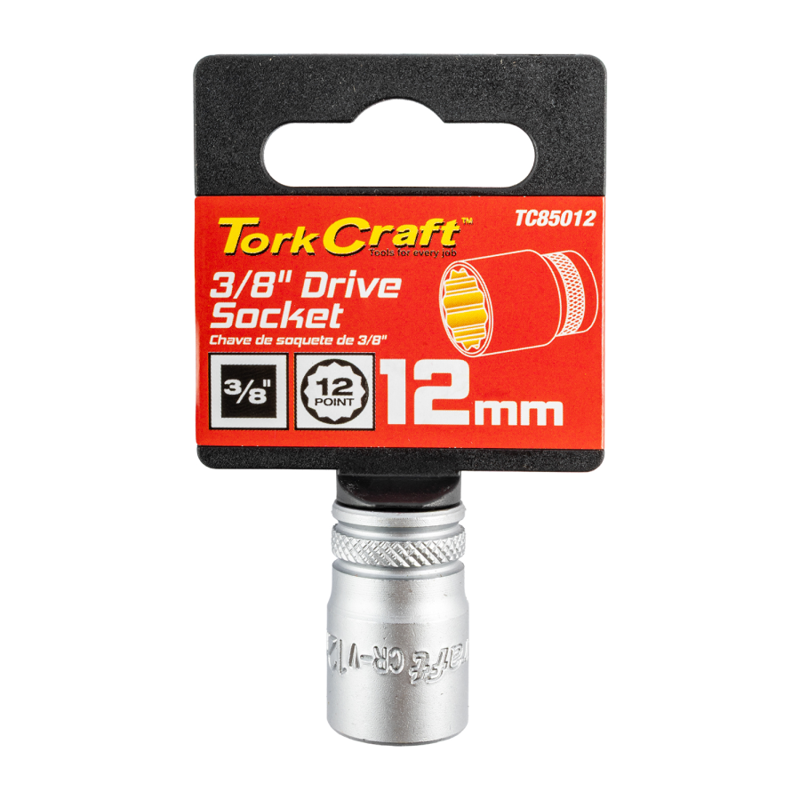 (image for) Socket 3/8'dr 12mm 12pt Crv