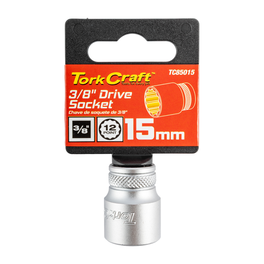 (image for) Socket 3/8'dr 15mm 12pt Crv