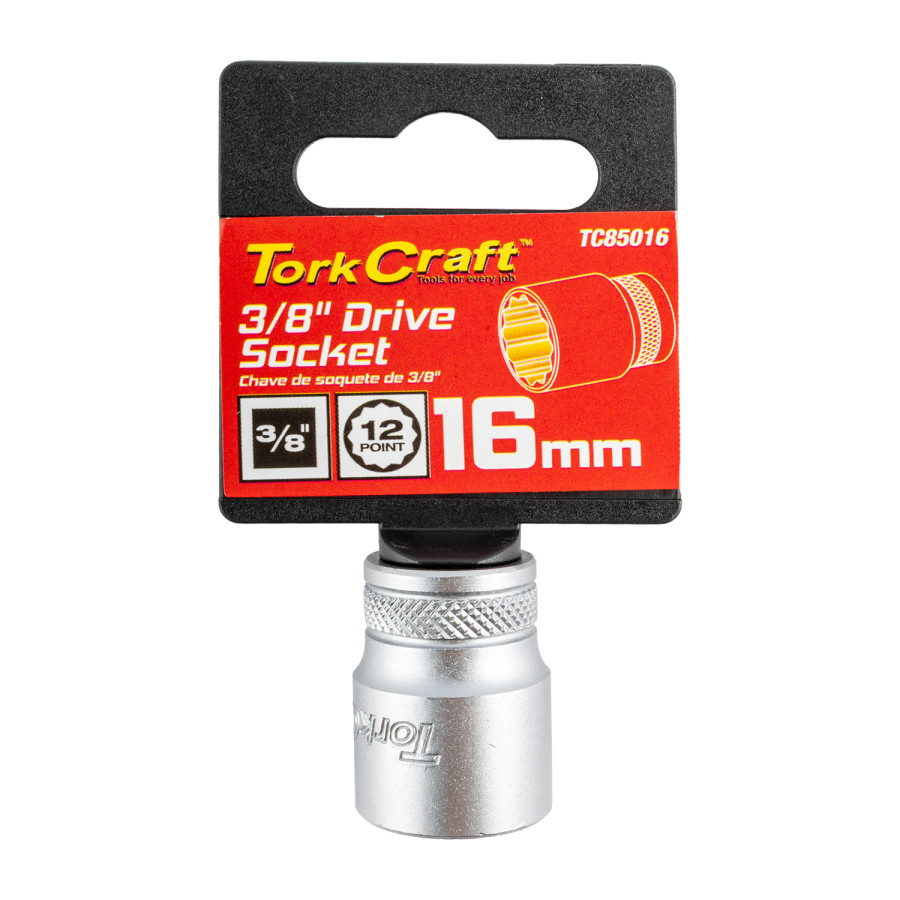 (image for) Socket 3/8'dr 16mm 12pt Crv