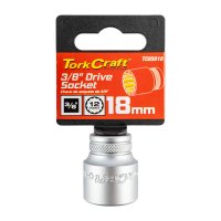 Socket 3/8'dr 18mm 12pt Crv (image for) Socket 3/8'dr 18mm 12pt Crv
