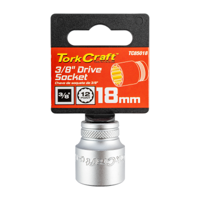 (image for) Socket 3/8'dr 18mm 12pt Crv