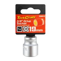 Socket 3/8'dr 19mm 12pt Crv (image for) Socket 3/8'dr 19mm 12pt Crv