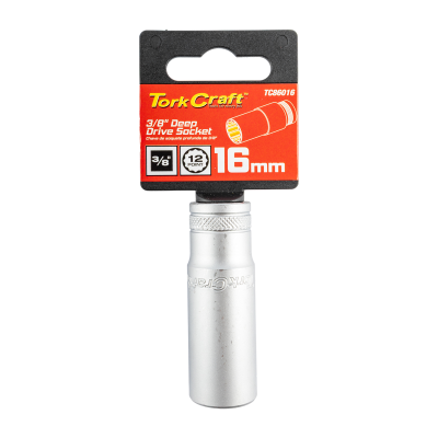 (image for) Deep Socket 3/8'dr 16mm 12pt Crv