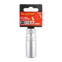 (image for) Deep Socket 3/8'dr 17mm 12pt Crv