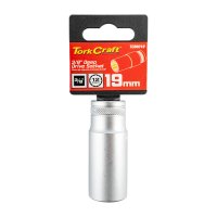 (image for) Deep Socket 3/8'dr 19mm 12pt Crv