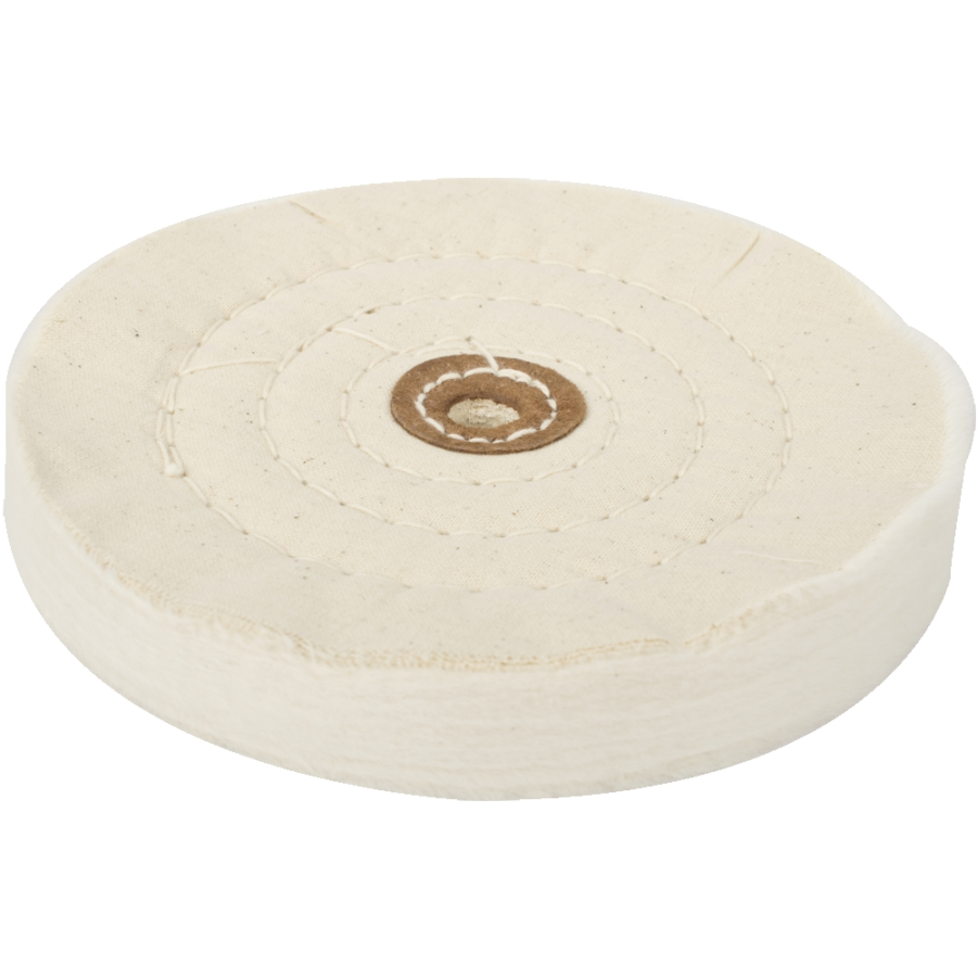 (image for) Buffing Pad Medium 150mm To Fit 12.5mm Arbor/spindle - White