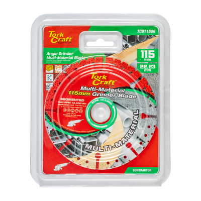 (image for) Tork Craft 115mm Multi-Material Diamond Cutting Blade for Angle Grinders
