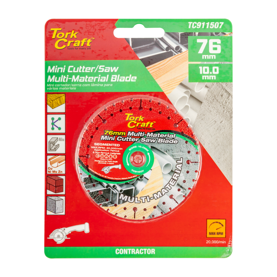 (image for) Multi Material Cutting Blade 76mm X 10mm Mini Cutter Saw