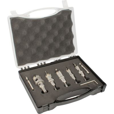 (image for) Hole Saw Set Tct 5pc 16,20,22,25.32mm For Metal C/w Carry Case