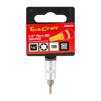 (image for) Socket Bit 1/4'dr Torx T9 S2 Material