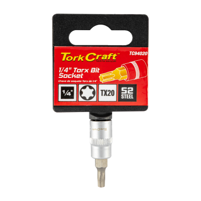 (image for) Socket Bit 1/4'dr Torx T20 S2 Material