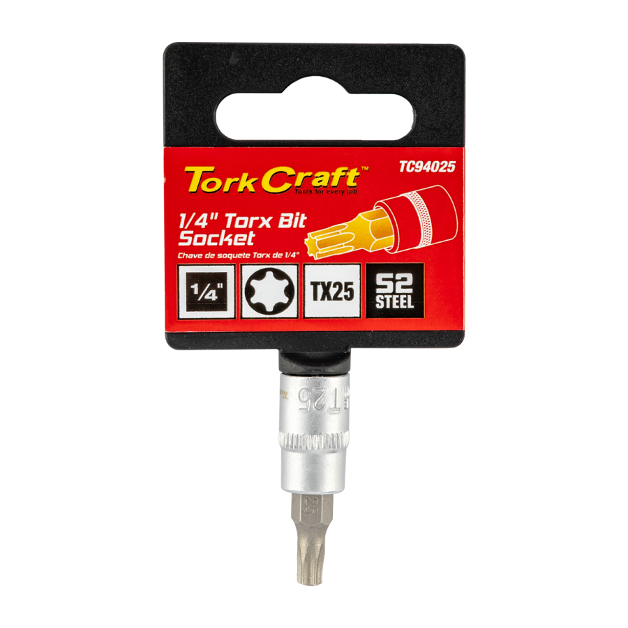 (image for) Socket Bit 1/4'dr Torx T25 S2 Material