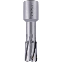 Annular Hole Cutter Tct 16 X 35mm Weld Shank 19.05mm (image for) Annular Hole Cutter Tct 16 X 35mm Weld Shank 19.05mm