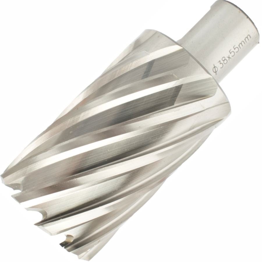 (image for) Annular Hole Cutter Hss 38 X 55mm Weld Shank 19.05mm